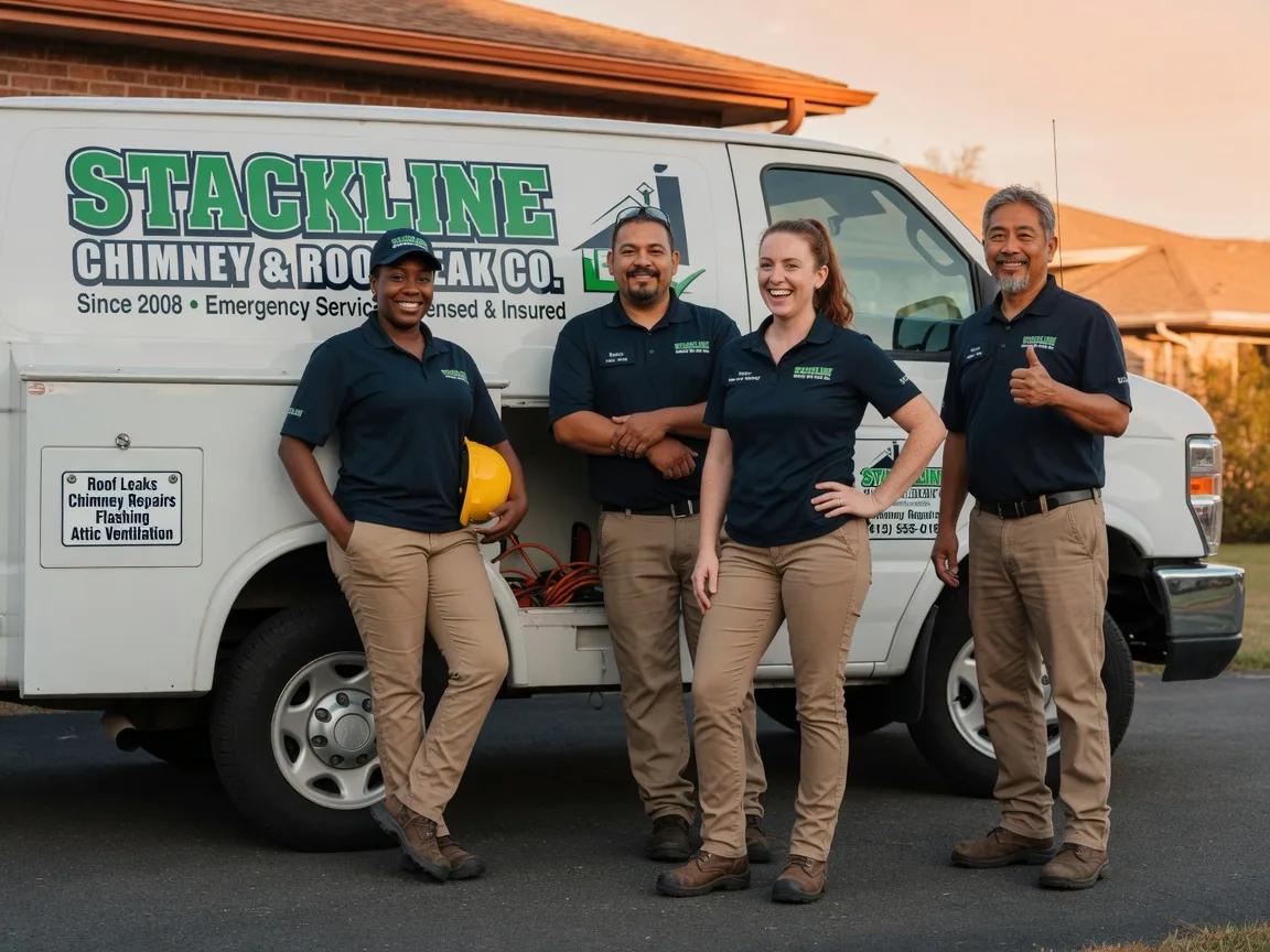 Chimney flashing repair company in Edwardsville, KS